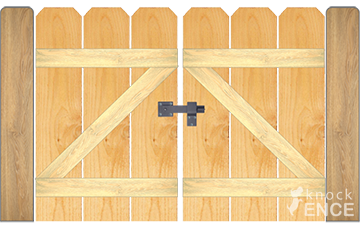 Wood Double Gate