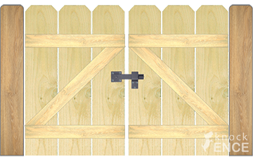 Wood Double Gate