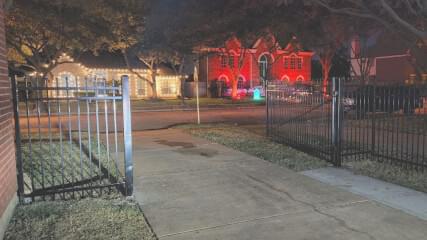  Custom iron single gate in Houston, TX